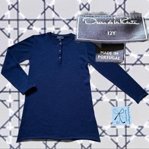 Oscar de la Renta 100% Merinos Wool Dress Kids Sz 12Y